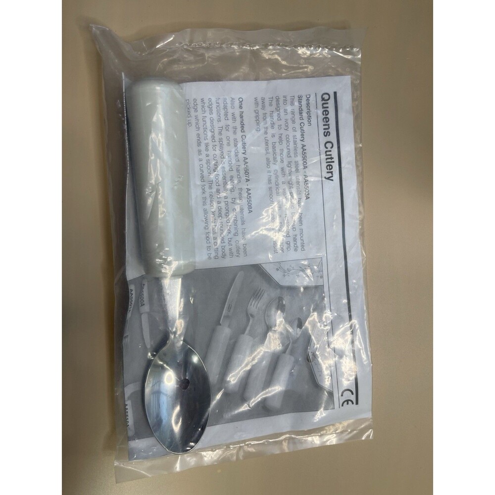 Queens Cutlery patterson medical Handicap Built Up Handle Stainless Steel Spoon